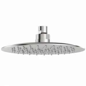 Just Taps Nox Glide Extra Slim Round Overhead Shower 300mm