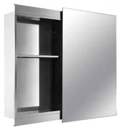 Eastbrook Cabinet Mirror 250 X 120 X 660 - Chrome