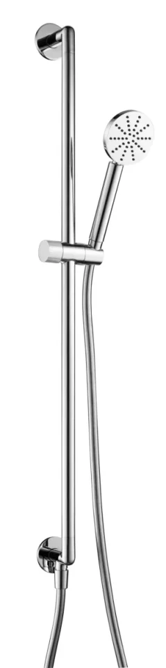 Just Taps Evo Slide Rail With Round Shower Handle And Hose Chrome product image - Image 1
