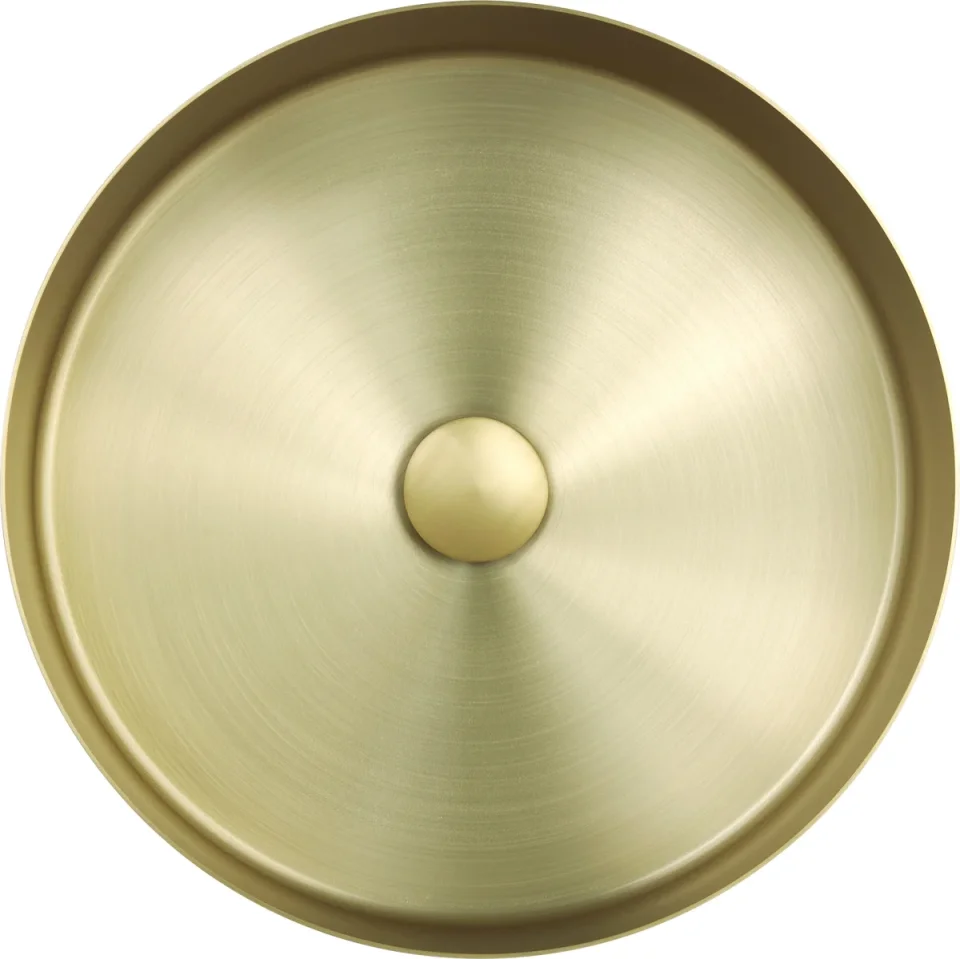 Just Taps Vos Brushed Brass Grade 316 Stainless Steel Counter Top Basin product image - Image 1
