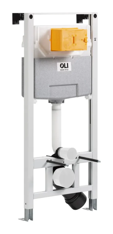 Just Taps 1200cm Pre-Wall Freestanding W.C Frame Including Brackets And W.C Bend With 3/6 Litre Dual Flush Plate product image - Image 1