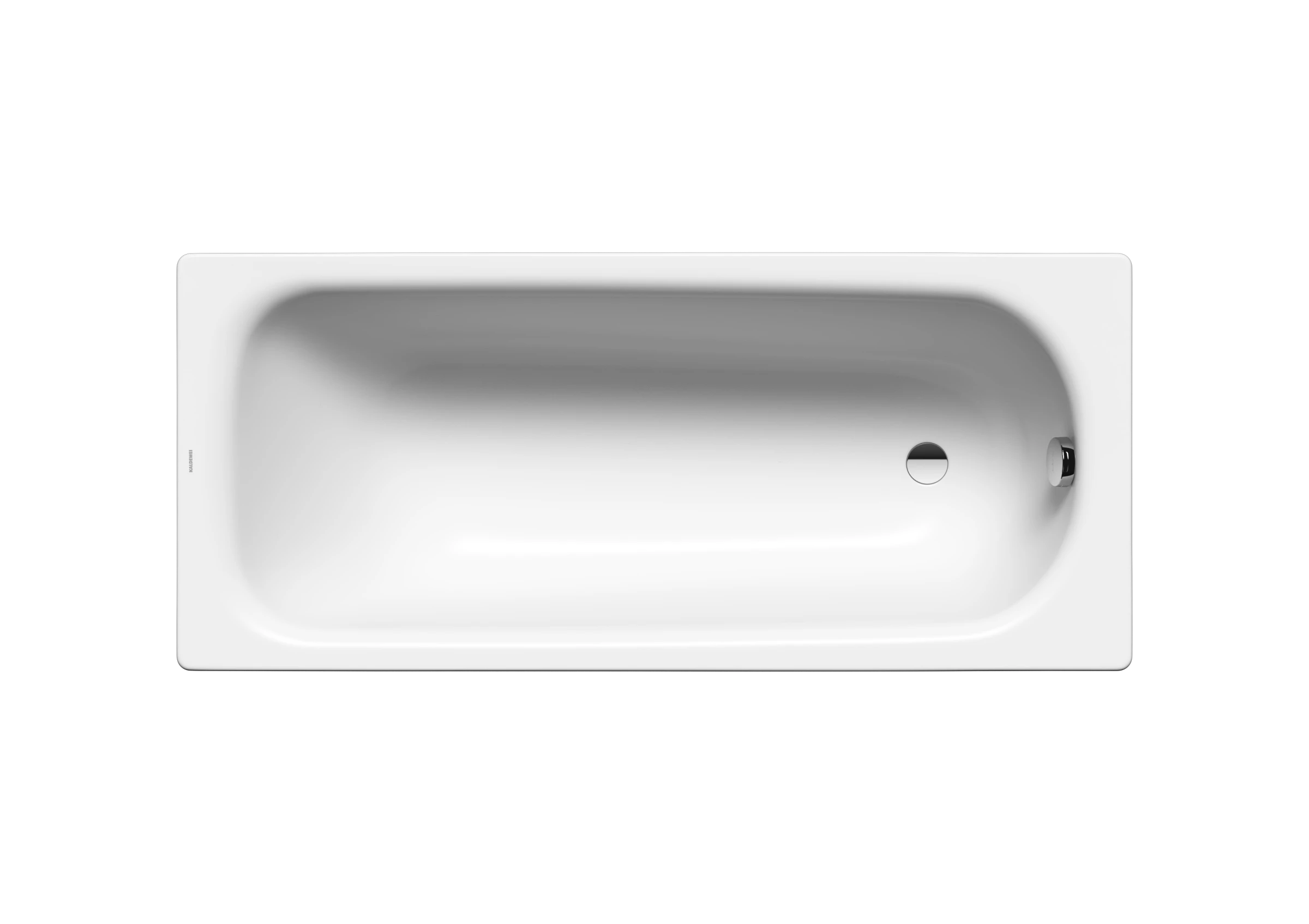 Kaldewei Saniform Plus 1700 X 700mm Bath - White - 2 Tap Hole - Twin Grip (excl. Feet & Grips) (excl. Feet)