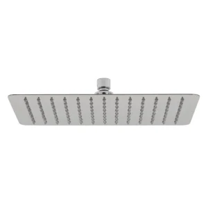 Vado Aquablade 200mm X 300mm (8" X 12") Rectangular Easy Clean Slimline Shower Head With Arm Chrome