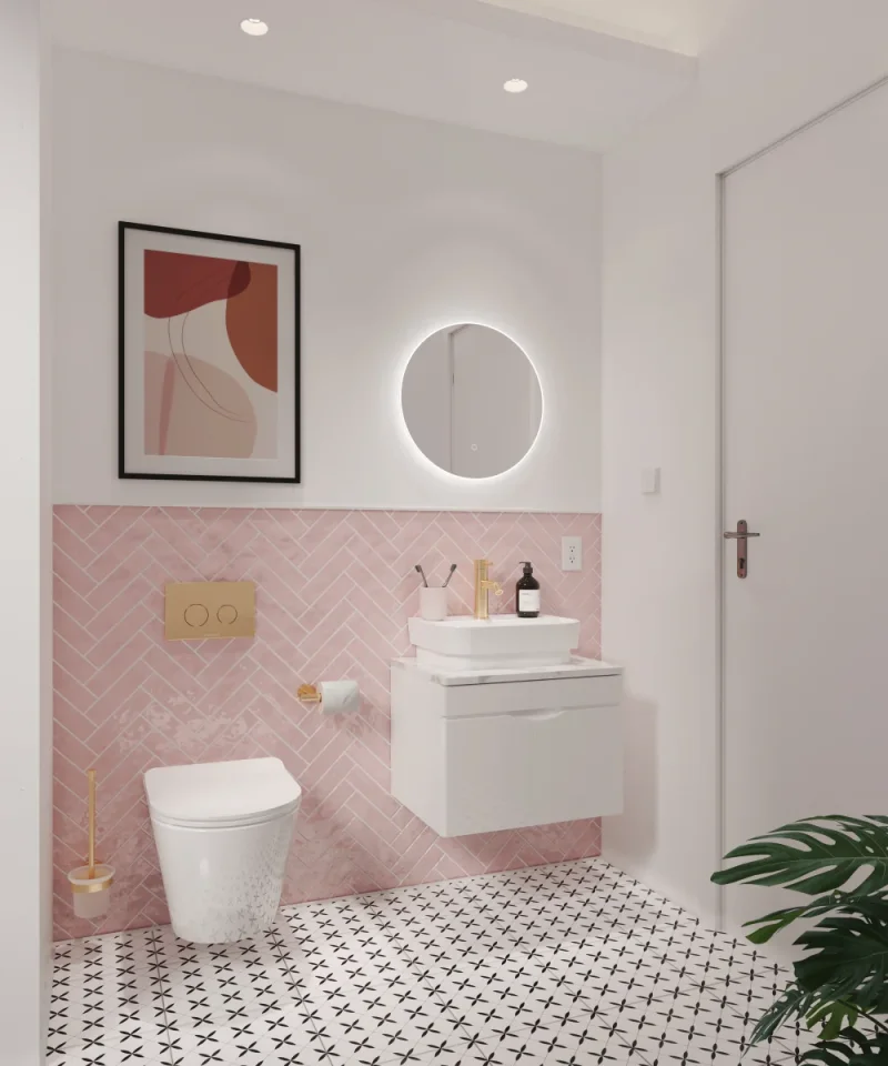 Saneux Oska 40cm Electric Mirror V2 detail view - Image 5