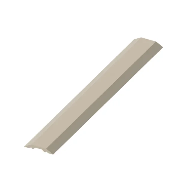 Abacus Glass Threshold Trim Piece - Nickel - 2400mm product image - Image 1