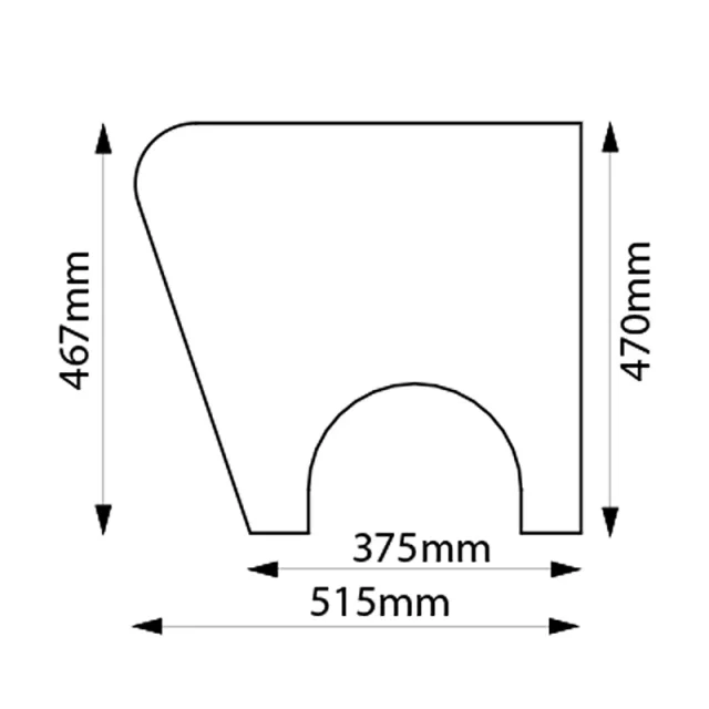 London Showers Em Standard Shower Seat Mitre detail view - Image 2