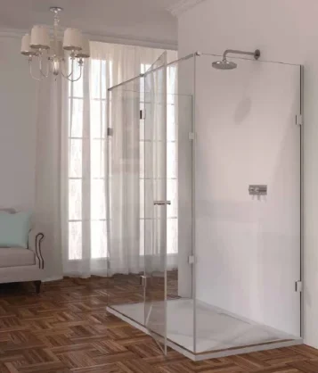 Shower Lab View 22 Standard-inline Panel + Door + Two Return Panels 1584 X 866-886 X 2000