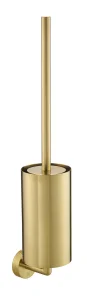 Just Taps Evo Toilet Brush Wall Mounted Brushed Brass