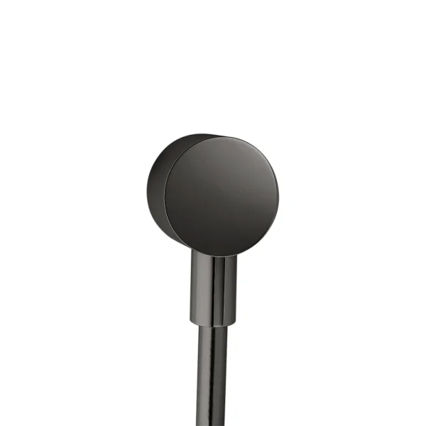Axor Starck Wall Outlet Round Polished Black Chrome