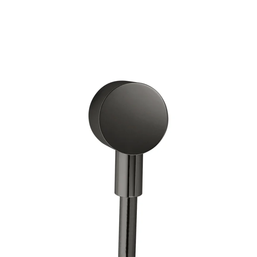 Axor Starck Wall Outlet Round Polished Black Chrome product image - Image 1