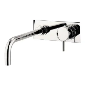 Crosswater Kai Lever Basin 2 Hole Set With Backplate Chrome