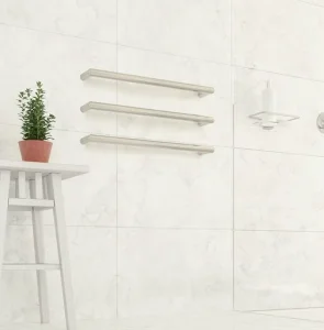 Thermosphere 12v Heated Towel Bar Double Round 450mm Diamond Polished