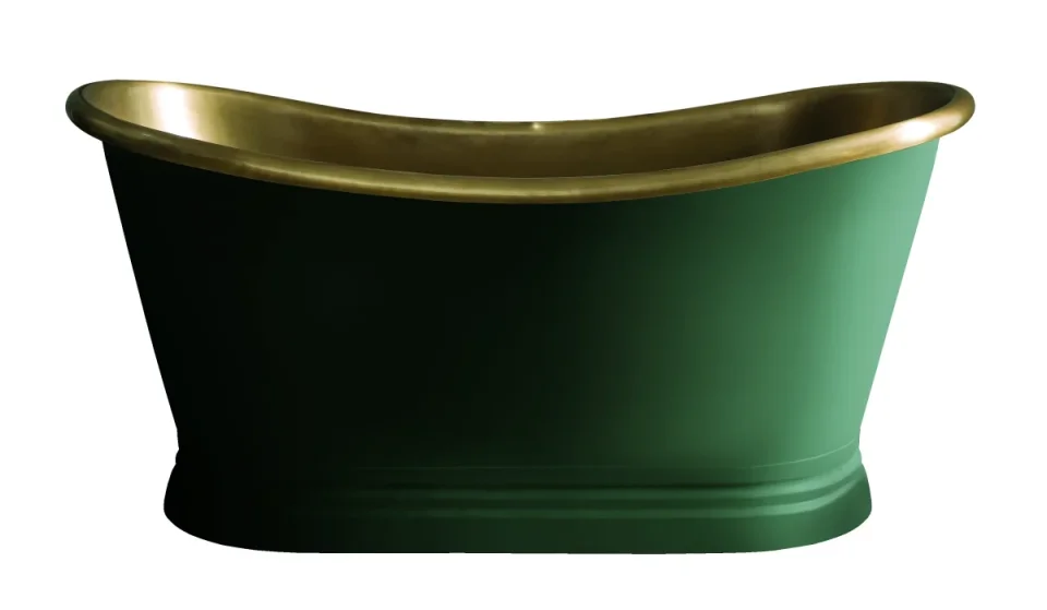 Bc Designs 1500 Brass Bath With Brass Inner Brass detail view - Image 2