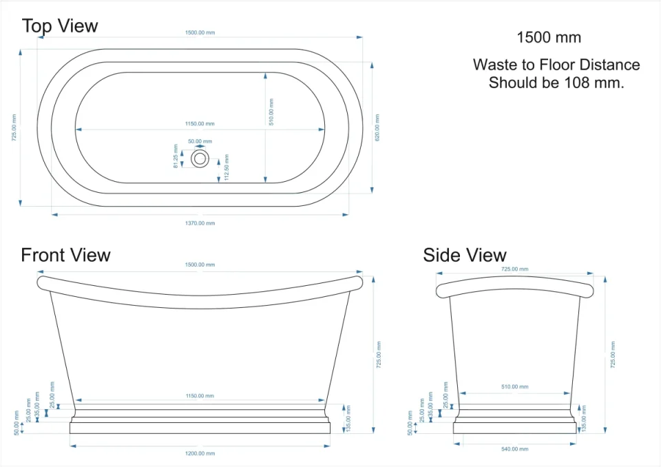 Bc Designs 1500 Brass Bath With Brass Inner Brass detail view - Image 4