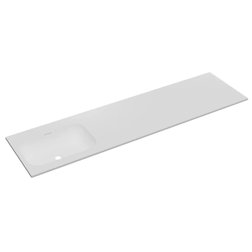 Faeber Infinite M1 Pearl 1800mm Left Hand Furniture Basin White Matt product image - Image 1