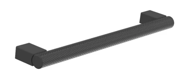 Saneux Madrid 186mm Knurled Handle - Stainless Steel Matte Black - 160mm Centres