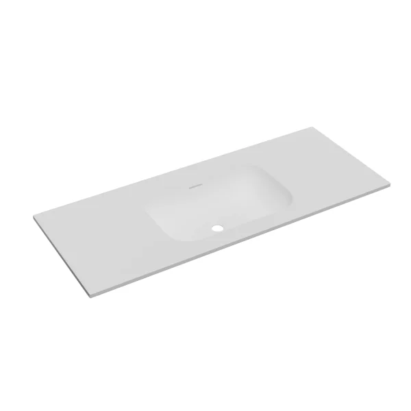 Faeber Infinite M1 Pearl 1200mm Single Central Furniture Basin White Matt
