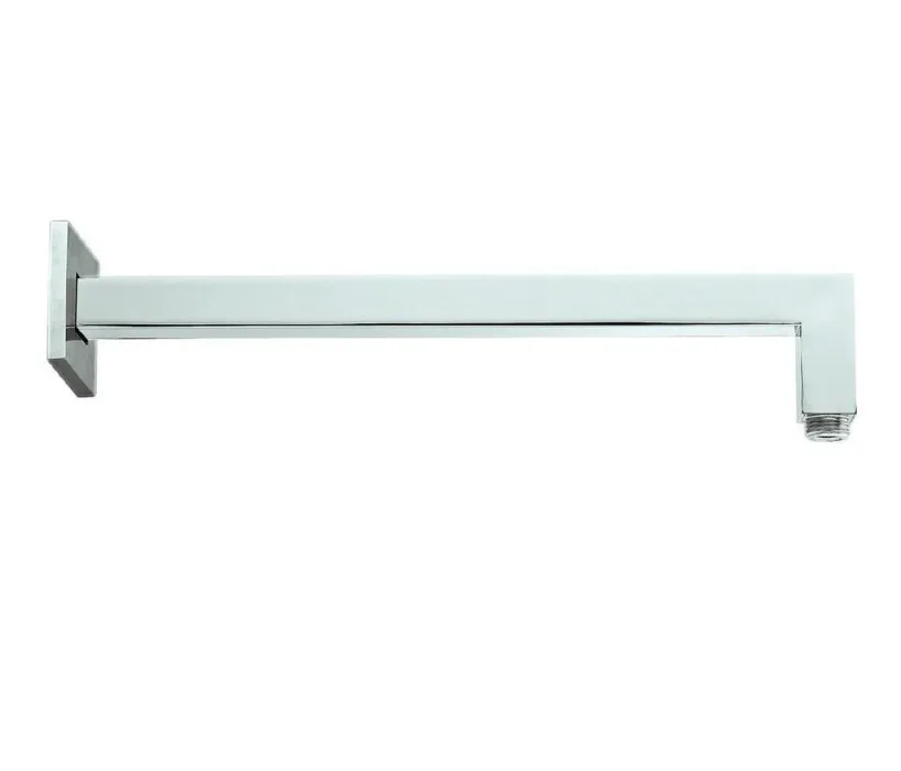 Just Taps Sam Square Shower Arm 400mm Chrome product image - Image 1