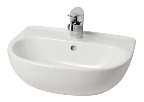 Eastbrook Cloakroom Basin 457x358 2th White product image - Image 1