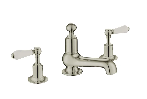 Just Taps Grosvenor Lever 3 Hole Deck Mounted Basin Mixer