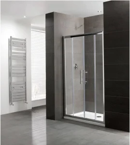 Eastbrook Volente 1500 Double Sliding Door Chrome