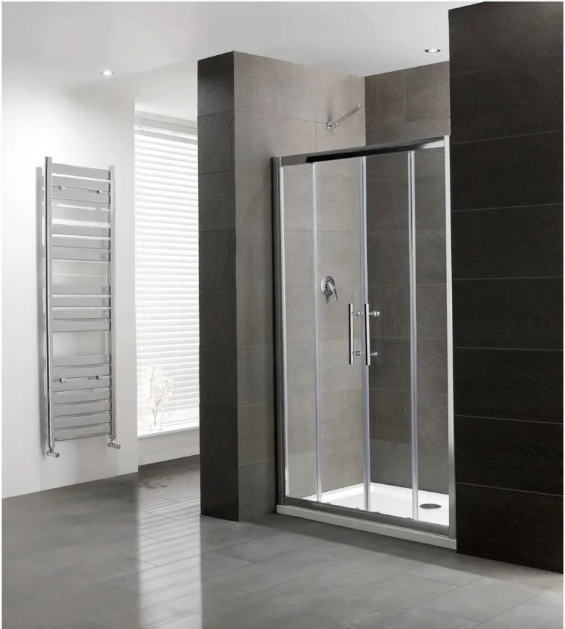 Eastbrook Volente 1500 Double Sliding Door Chrome product image - Image 1