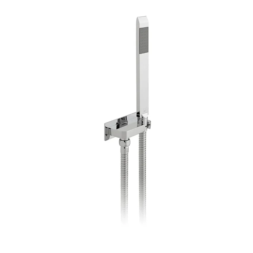 Vado Omika Single Function Mini Kit With 150cm Shower Hose And Bracket With Integrated Outlet Chrome product image - Image 1