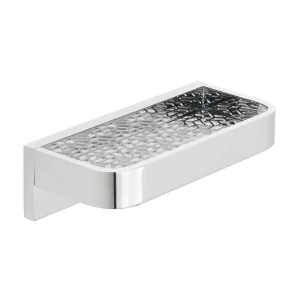 Vado Omika 200mm Shelf With Geometric Insert Chrome