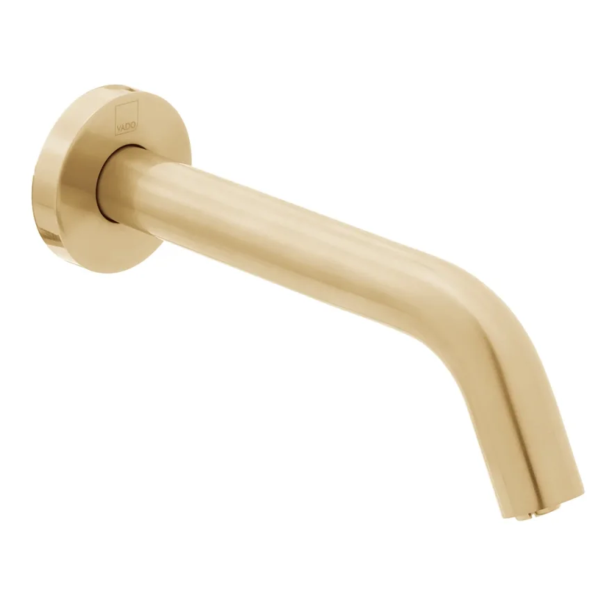 Vado Individual Infra-red Wall Mounted Spout Brushed Gold product image - Image 1