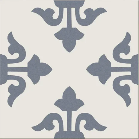 European Tiles Avantegarde Azul Mixed Pattern 20X20 Matt Ceramic  Tile detail view - Image 2