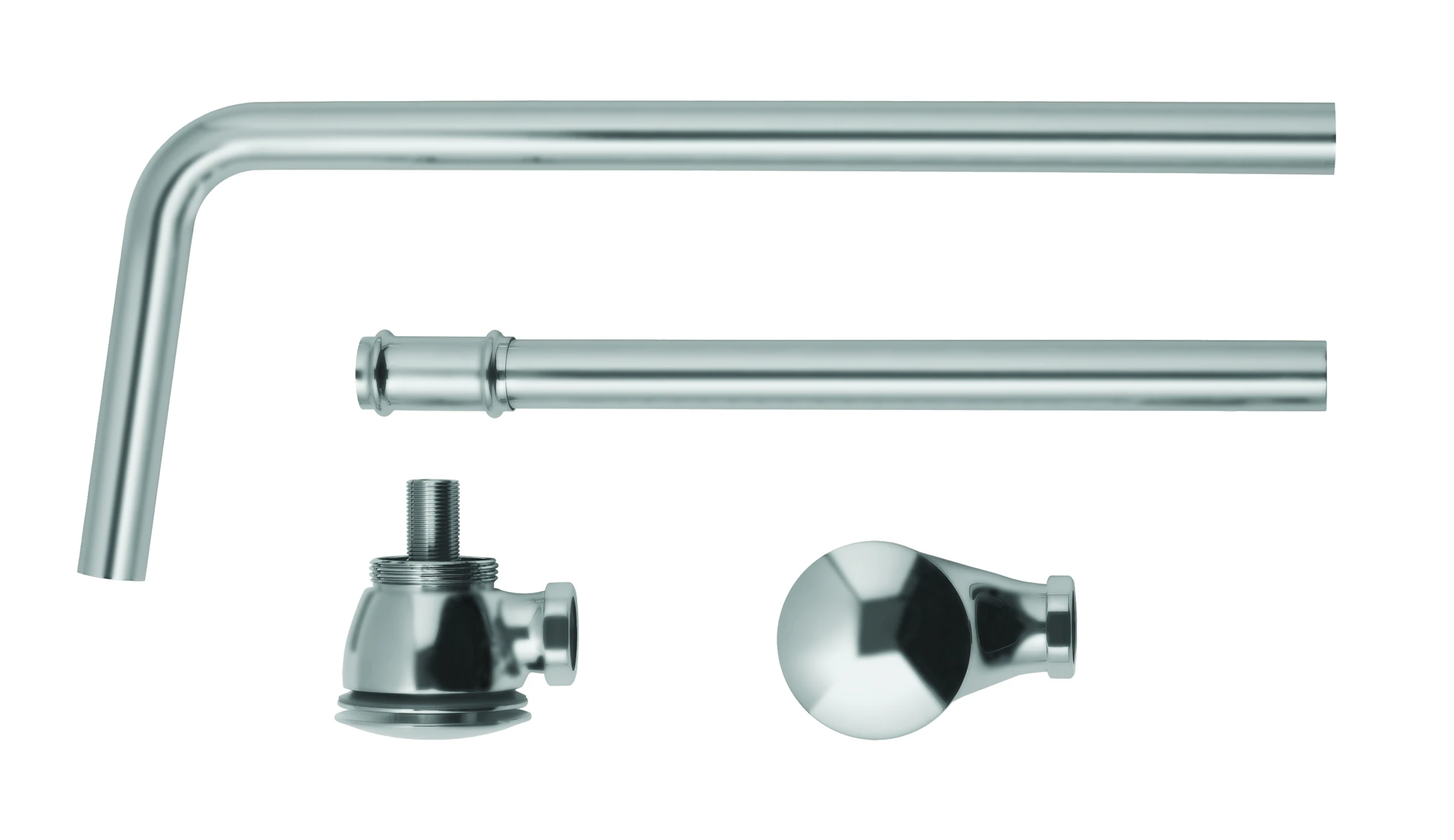 Bc Designs Push Down Exposed Bath Waste Brushed Chrome