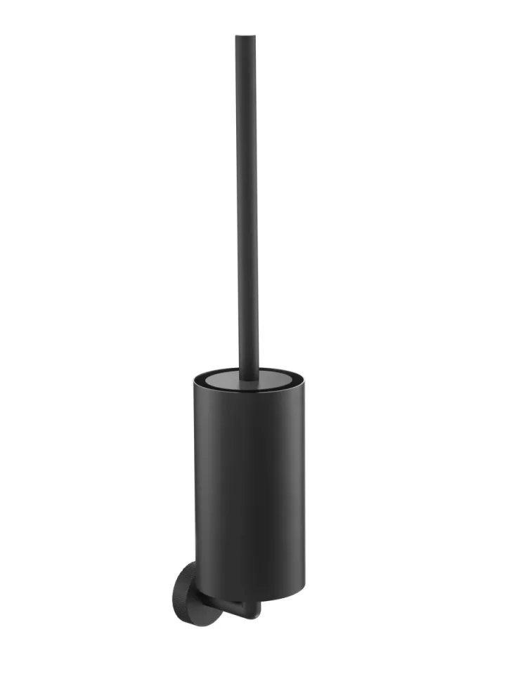 Just Taps Evo Toilet Brush Wall Mounted Matt Black product image - Image 1