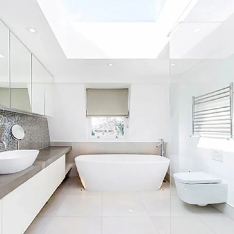 Jis Newick 1000 600 X 1000mm Radiator For Electric Heating Satin Stainless Steel detail view - Image 4