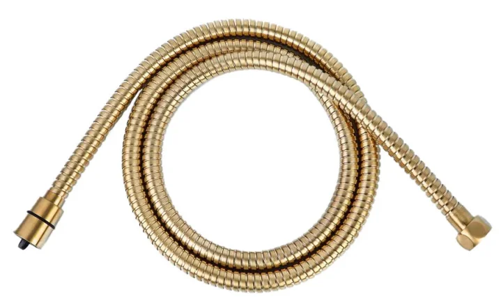 Just Taps Vos 1.50M Metal Hose Brushed Brass product image - Image 1