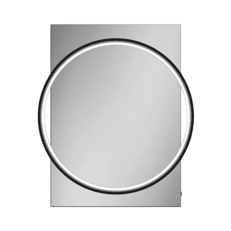 Hib Solas 50 Mirror (black Frame) H70 X W50 X D7.8cm product image - Image 1