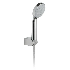 Vado Eris Round Single Function Mini Shower Kit With 150cm Shower Hose And Bracket Chrome