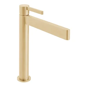 Vado Individual Edit Extended Mono Basin Mixer Brushed Gold