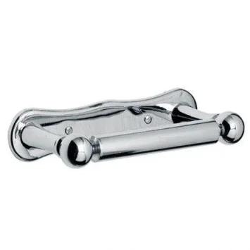 Lefroy Brooks Classic Edwardian Dog Bone Toilet Paper Holder - Nickel product image - Image 1