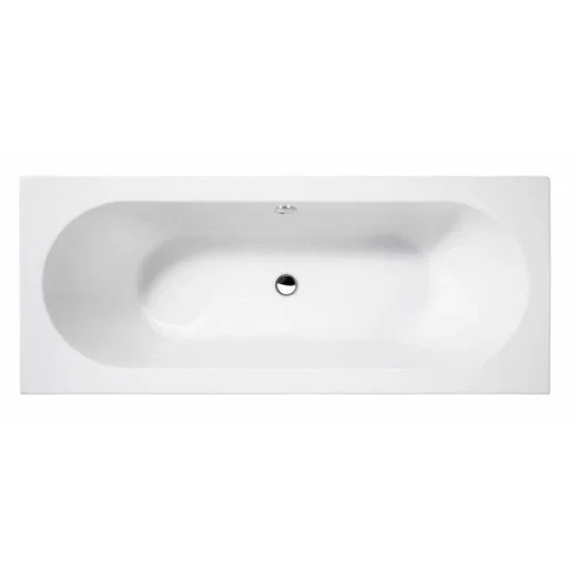 Nuie Round Double Ended Bath 1700x700 White product image - Image 1