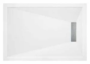 London Showers  Linear 1800 x 800mm Tray & Waste - White