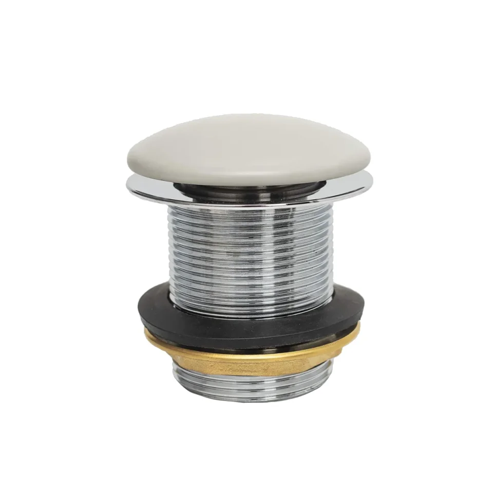 Bc Designs Push Down Bath Waste 60mm (unslotted) Industrial Grey product image - Image 1