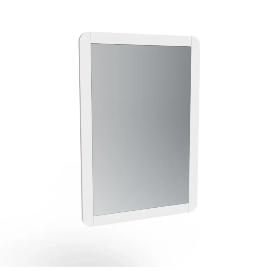 Saneux Hyde 55cm 1 Door Recessed Electric Mirror Cabinet (lh) - Matte White product image - Image 1