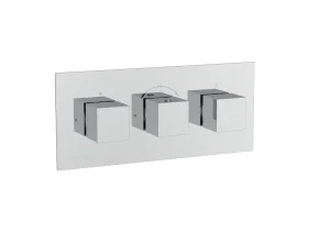 Saneux Tooga 3 Way Handles & Plate Finish Kit In Landscape (for To221.l) - Chrome