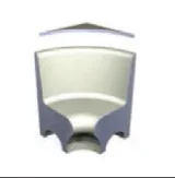 London Showers Em Highback Shower Seat Round