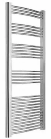 Eastbrook Wendover Curved Multirail 1600 X 600 Chrome product image - Image 1