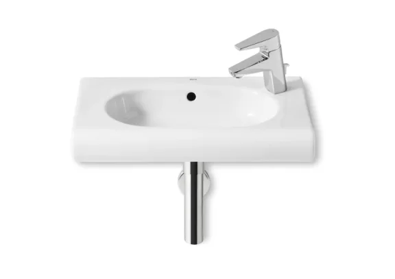 Roca Meridian-n Compact Wall Hung Basin 550 X 320mm 1 Right-hand Taphole product image - Image 1