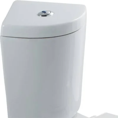 Eastbrook Loire Corner Cistern Inc Fittings White