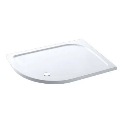 Eastbrook Volente 1100x900 Lh Quad Abs Stone Resin Tray White