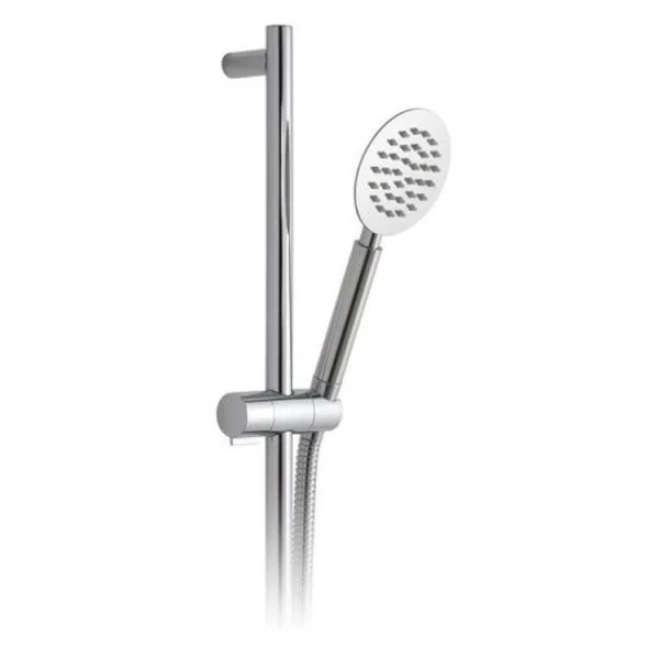 Vado Aquablade Slide Rail Shower Kit With Round Single-function All Metal Rub-clean Shower Handset With Cool Touch Handle, 900mm Slide Rail With Twist Control And 150cm Shower Hose Chrome
