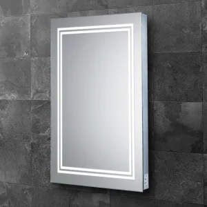 Hib Boundary 60 Mirror With Chargng Socket H80 X W60 X D5.6cm